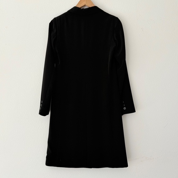 AGNES B BLACK CHESTER COAT Made in FRANCE - Picture 2 of 6